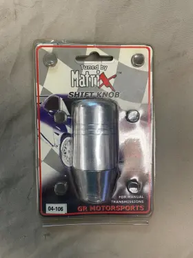 04-106 Pilot Automotive Matrix Aluminum Tuner Chrome Manual Shift Knob