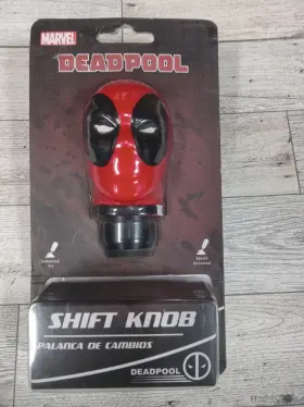 Mvl-0405 Pilot Automotive Marvel Deadpool Shift Knob Knobhead With Adaptor Licensed