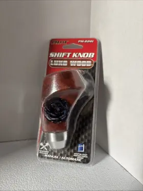Pm-2241 Pilot Automotive Gear Shift Knob Manual/automatic Shifter Wood Grain Luxury Luxo