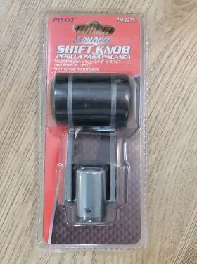 Pm-2279 Pilot Automotive Manual Stick Shift Knob Shifter Interior Black Silver Launch Nwt