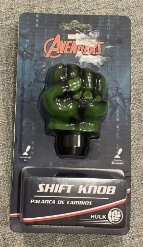 Mvl-0403 Pilot Marvel Avengers The Hulk Car Shift Knob Manual And Automatic Universal Fit