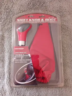 Pm-170r Pilot Red Shift Knob With Boot Combo Kit Manual