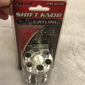 Pm-2210 Pilot Gatling Shift Knob Manual Transmission Automotve 8mm-15mm Racing