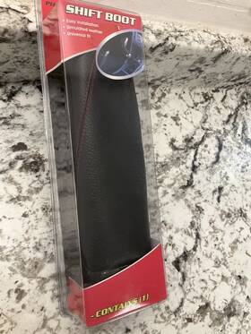Pilot Pm-2230ez Automotive Manual Trans. Black Shift Boot With Red Stitching
