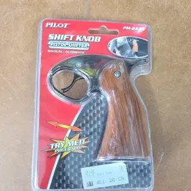 Pm-2236 Pilot Universal Wood Pistol Grip Handle Manual Gear Stick Shift Knob Rat Rod Shifter