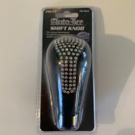 Pm-2243 Pilot New Auto Ice Shift Knob White Crystal Fits Manual Shifters Without Release Button
