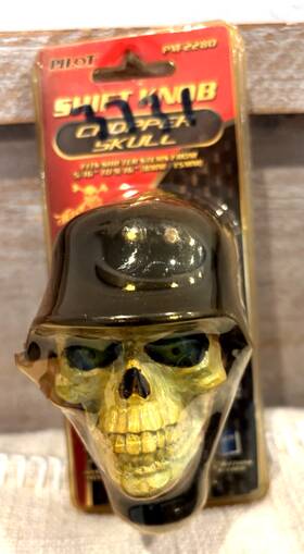 Pilot Pm-2280 New Nos Chopper Skull Shift Knob Fits Shifter Stems 5/16 Inch To 9/16 Manual