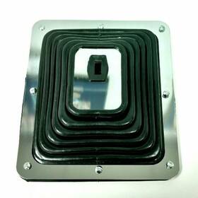 Pirate Mfg Ss9631 Large Hurst Style Shift Boot 7-3/4 Inch X 8-3/4 Universal