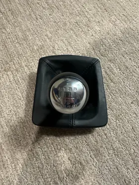 981.424.075.00 Porsche 981 Cayman Boxster Manual Leather Shift Knob Oem
