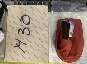 Porsche 99642498102m30o Nib Genuine Red Leather Wood Shift Knob Boot