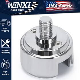 Pqy Cap19 Shift Knob Chrome Mounting Adapter For Eaton-fuller Style 13 1/2 Inch -13 Thread-on
