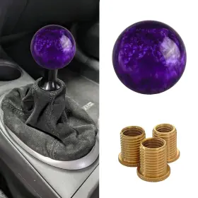 Qph7162 Qztyty Shift Knob Manual Gear Shifter Knobs Acrylic 2.24 2.24inches Purple