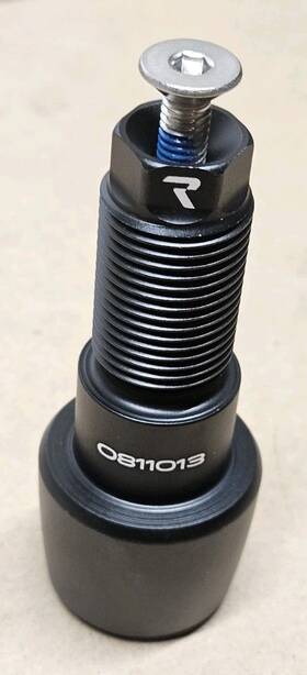 Raceseng 0811013 Shift Knob Adapter Only Black M16x1.5