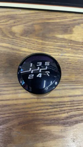 08311bm Raceseng Shift Knob Ashiko 5 Speed Reverse Right Black With Red Flake