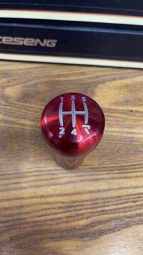 Raceseng 08321rt-0801x Shift Knob Rondor Red Translucent 5 Speed Reverse Right