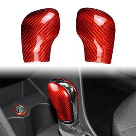 Raimukurijinusa 550718663825 For Volkswagen Golf Mk7 Cc Polo Gear Shift Knob Trim Cover Carbon Red Us