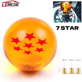 Rastp Sfn042 Universal Dragon Ball Orange 7 Star 54mm Shift Knob With Adapters Fit Most Cars