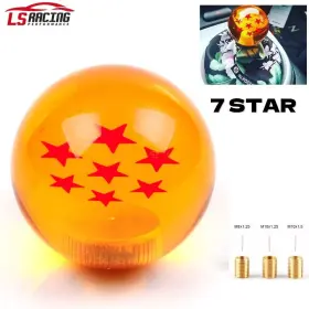 Sfn042 Rastp Universal Dragon Ball Orange 7 Star 54mm Shift Knob With Adapters Fit Most Cars
