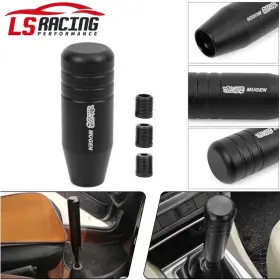Sfn161-bk Rastp Mugen Universal Aluminum Black Manual Car Gear Stick Shift Knob Shifter 90mm Sfn161-bk Rastp Mugen Universal Aluminum Black Manual Car Gear Stick Shift Knob Shifter 90mm
