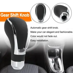 Sfn178 Rastp Universal Car Gear Shift Knob Manual Shifter Lever Handle Stick Black Leather Sfn178 Rastp Universal Car Gear Shift Knob Manual Shifter Lever Handle Stick Black Leather