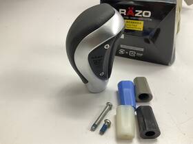 Razo Ra123 Gt Spec Black Leather Manual Shift Knob 270 Grams 8mm 10mm 12mm