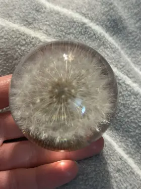 Pdt1017 Richhigh-racing Universal Crystal Dandelion Flowers Round Manual Gear Shift Knob Head