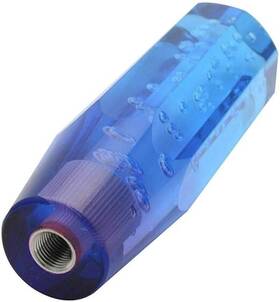 Riloer H841880 Mg241011 Shift Knob Stick Crystal Transparent Bubble Blue Purple Throw Gear Shifter 4 Inch