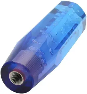 Mg241011 Riloer H841880 Shift Knob Stick Crystal Transparent Bubble Blue Purple Throw Gear Shifter 4 Inch