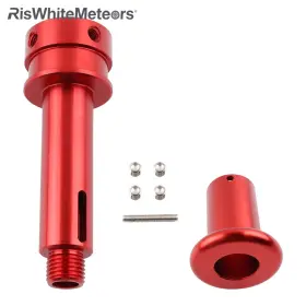 Gbf014-rd Riswhitemeteors Red For Honda Civic 2012 25 Cvt Shift Knob 12 1.25mm Shifter Adapter Aluminum Us