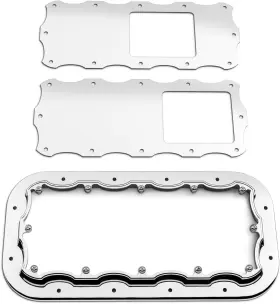 32480 Roadworks Pocket Style Shifter Plate Kit Stainless Steel Hot Rod Custom