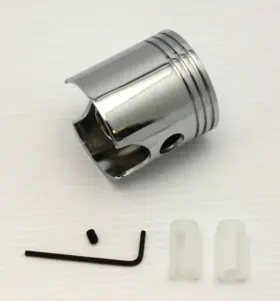Ss9312 Rpc Chrome Piston Shifter Knob Universal Manual/stick