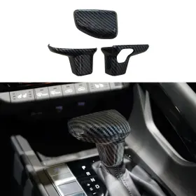 Hyc80 Ruihe Car Gear Shift Knob Cover Trim Carbon Fiber Color Stiker Decorator Fit For