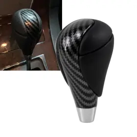 Sk237-bk Ryanstar Racing Carbon Fiber Leather Gear Shift Knob For Lexus Toyota Models Perfect Fit