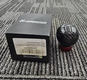 Us-rs-sk002-ca Ryanstar Carbon Fiber Round Ball Racing Gear Shift Shifter Knob