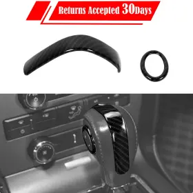 2025wu5836 Savadi New Center Console Gear Shift Knob Trim Cover For Ford Mustang 2010-2014 Carbon