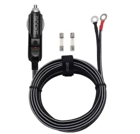 Sccke00016 Sccke 619317764767 Heavy-duty 14awg 20a Male Plug Cigarette Lighter Adapter Power Black