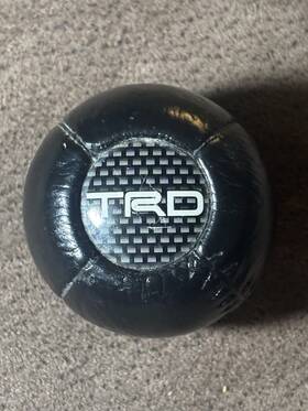 Scion Oem Accessories Ptr04-00000-06 Trd Shift Knob Toyota Racing Development Black Leather Carbon Fiber