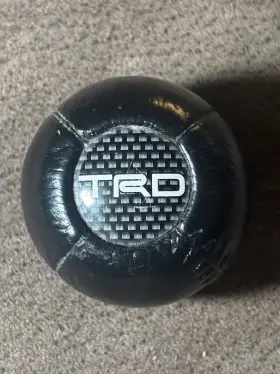 Ptr04-00000-06 Scion Oem Accessories Trd Shift Knob Toyota Racing Development Black Leather Carbon Fiber