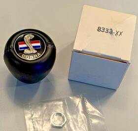 Shelby Autosport 8333-xx New Ford Cobra Leather Wrap And Stitched Manual Shift Knob With Nut