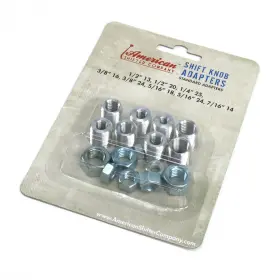 Ztp37f57e Shift U Parts Standard Custom Gear Shifter Knob Adapter Set 8 Piece M/t Ford Gm Mo V8