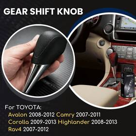 Shiftin 33504-0e090-c0 Black Gear Shift Knob Shifter For Toyota Highlander Rav4 Avalon Camry Corolla