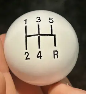Ss10755 Sickspeed White Olft Skool Shift Knob For 6 Speed Short Throw Shifter Selector 16x1.5 K67