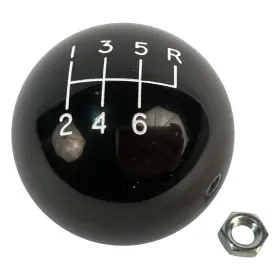 Sla-1630040 Silver Sport Transmissions Classic Style 6 Speed Shift Knob White 3/