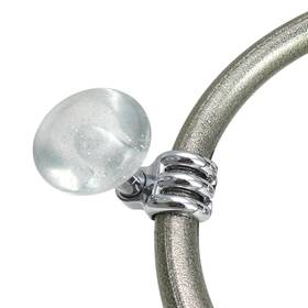 Slick Shift Zss4126 Clear Retro Series Suicide Brody Knob Translucent With Metal Flake Ascbn10003