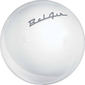 Speed Dawg D52203 Solid White Shift Knob With Gray Bel Air Script Logo