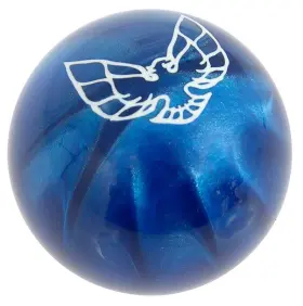 D53353 Speed Dawg Blue Pearl Shift Knob With White 1970-71 Style Firebird / Trans Am Logo