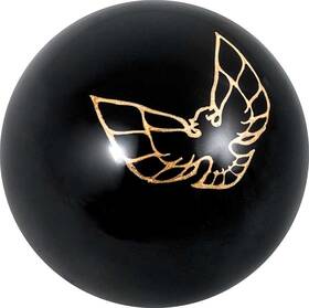 Speed Dawg D53401 Solid Black Shift Knob With Gold 1970-71 Style Firebird / Trans Am Logo