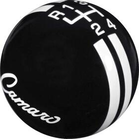 Speed Dawg D66301 Solid Black 4-speed Shift Knob With White 1968-69 Inch Camaro Script Logo And Rally