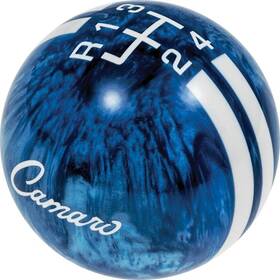 Speed Dawg D66353 Pearl Blue 4-speed Shift Knob With White 1968-69 Inch Camaro Script Logo And Rally