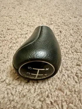 35022ag000 Subaru Genuine Black Leather Shift Knob 5-speed Mt Impreza Sti